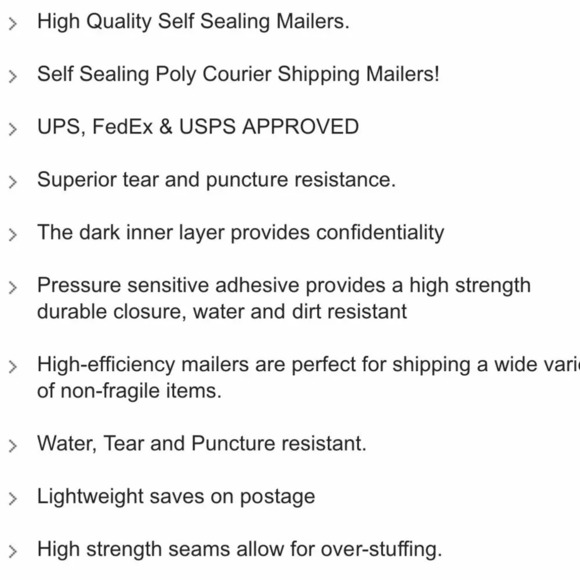 20 POLY MAILERS NEW FLOWERS FLORAL SIZE 10x13 - Picture 3 of 4